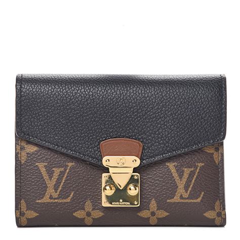 lv monogram black wallet|louis vuitton monogram wallet women's.